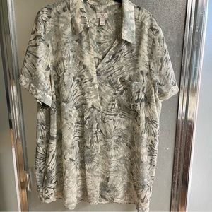 Logo sheer pullover top